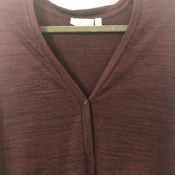 Sweater buttons up the front + opens on both sides - Picture 2 of 4